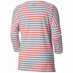 Columbia PFG Harborside™ 3/4 Sleeve Skjorta Dam LjusRosa (RDUTQ2809)